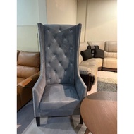 classic diamond wing chair/ chesterfield wing chair