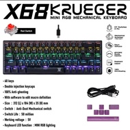 คีย์บอร์เกมมิ่ง NUBWO KRUEGER รุ่น X68 Mini RGB Mechanical Keyboard 65%