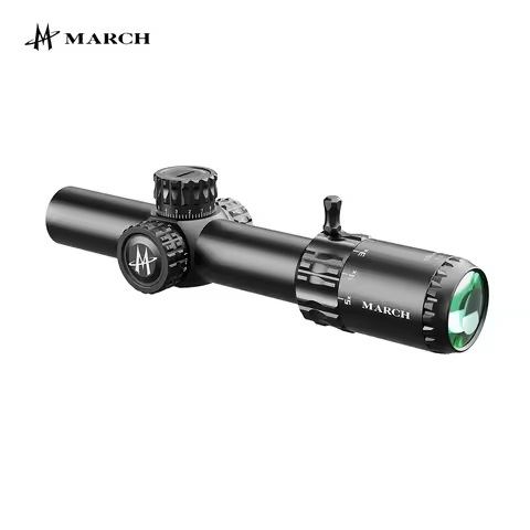 MARCH Rifle Scope HT1-5X24IR Tactical Riflescope Spotting Hunting Optical Short Airsoft Airgun Sight