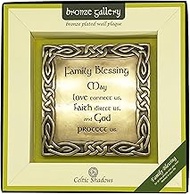 Royal Tara Family Blessing Bronze Plaque Wall Hanging Housewarming Handcrafted Decor 5.9" square
