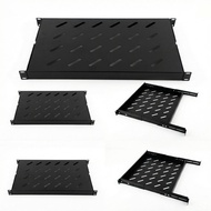 1U Sliding Telescopic Rack Shelf 19" Server Rack Mount Cabinet  4 Post