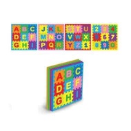 4 sheets of letters and numbers, 30x30cm, puzzle play mat