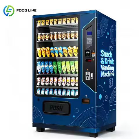 Smart Beverage Vending Machine Cold Drink Snack Food Automatic Dispenser Refrigerated Office Gym Sub
