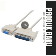 DB9 FEMALE TO DB25 MALE SERIAL CABLE 5Meter Printer Cable/