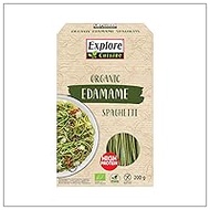 Explore Cuisine Organic Spaghetti from Edamame (Green Soybeans) - Gluten-Free Pasta, Vegetable Protein Pasta without Additives, Ideal for Celiac Disease, Low Carbohydrates, Vegan, 200 g