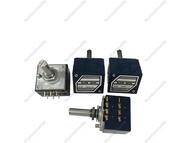 RK27 Duplex Volume Potentiometer A5K 10K 50K 100K 500K 25 Round Shank 6 Pins