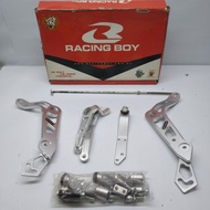 HONDA WAVE 125 FOOTREST SINGLE FRONT SET SILVER RACING BOY