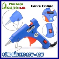 Súng Bắn Keo Nến Silicon 20W/60W - Máy Bắn Keo Silicon Và 10 Cây Keo - Sửa Chữa Gia Đình Làm Đồ Hand