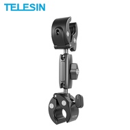 TELESIN Motorcycle Bicycle Camera Holder Invisible Selfie Stick Mount for GoPro 12 11 10 Accessory