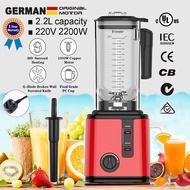 2200W Heavy Duty Commercial Countertop Blender BPA Free Built-in Timer Food Mixer Professional Juicer Ice Smoothie Soups
