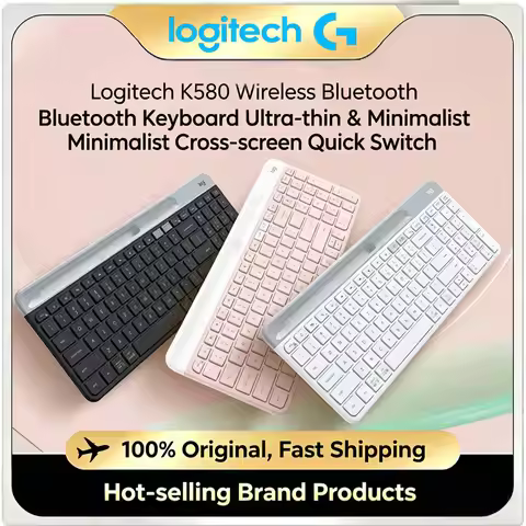 Logitech K580 Bluetooth Wireless Keyboard Slim Quiet Typing Dual Mode Office Keyboard For PC iPad An