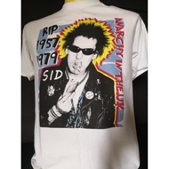 เสื้อวงนำเข้า Rip Sid Vicious s Anarchy in The UK Punk Rock Hardcore Retro Style Vintage T-Shirt สินค้า รับประกัน