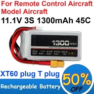 11.1V 3S 1300mAh Polymer Lithium Battery 45C High Magnification for Remote Control Aircraft Model Ai