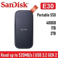 SanDisk E30 Portable SSD 480GB 1TB 2TB USB 3.2 GEN 2 Solid State Drive Storage SDSSDE30