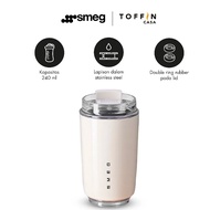 Smeg Tumbler Mug Cup 240ML Cute Stainless Coffee Cup Set Coffee Enamel Tea Pot Ceramic Paper