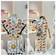 MONYBEAR BABY SMILE PIJAMA SET WITH CREAM FOUNDATION (with HAIR COLON)