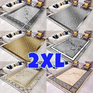 2XL 180x220cm | karpet 3D velvet modern home | carpet murah
