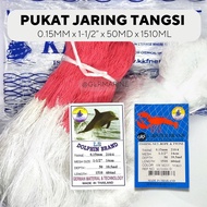 PUKAT JARING TANGSI 0.15MM X 1-1/2" X 50M X 1510ML PUKAT UDANG 3 LAPIS LAYERS SHRIMP TRAMMEL NET 捕虾