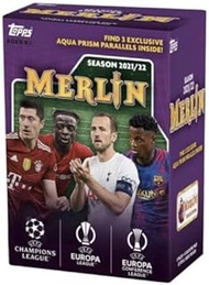 2021-2022 Topps UEFA Champions League Merlin Chrome Soccer Blaster Box - 32 Trading Cards Per Box