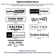Cetak Stiker Vinyl Transparan Custom Label Sticker Bening Anti Air Kemasan Nama Logo Olshop Makanan 