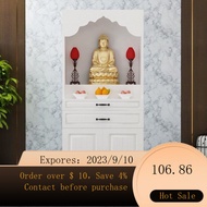 NEW Buddha Niche Buddha Cabinet Clothes Closet with Door Altar Household Modern Simple Economical Guanyin God of Wealt