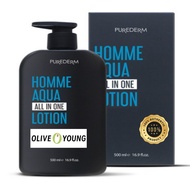[Made in Korea] PUREDERM Homme Aqua All In One Lotion 500ml Men's Skincare Moisturizing All In One L