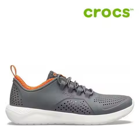 Sale Crocs Kids Shoes 47- 206011-04O Kids LiteRide Pacer Charcoal