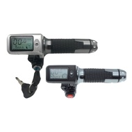 EDB* E-Bike Thumb Throttle LCD Digital Battery Voltage Display Switch with Speedometer/Odometer 36V/48V/60V