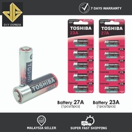 Toshiba Alkaline 23A & 27A Battery/Bateri Alkaline 23A & 27A Toshiba [1Pcs/5Pcs] - 100% Original Tos