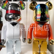 HY/🎁bearbrick1000%Violent Bear Stupid Punk3Bearbrick Living Room Large Floor Big Decorations Decorative Doll Z7ZL