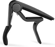 WINGO Pro Classical Flat Guitar Capo, Black, 5 Picks