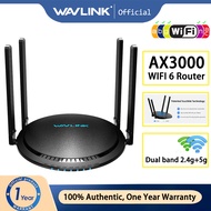 WAVLINK AX3000 Dual Band WiFi 6 Router 3000Mbps Wireless Internet Router Gigabit Wan 4*Lan MU-MIMO