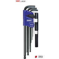 Eight TA14-1510NP Taper Head Hex Wrench with Pipe 1.5mm - 10mm 9pcs set