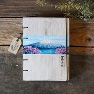 Fuji mountain. Notebook Handmadenotebook Diary 筆記本 journal