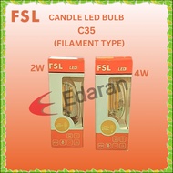 FSL C35 2W / 4W E14 LED CANDLE BULB (2700K)-FILAMENT TYPE