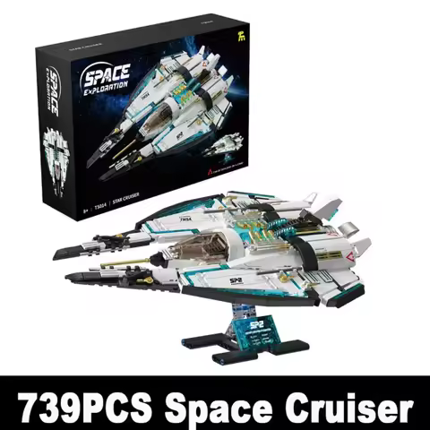Building Blocks Interstellar Cruise Ship Spacecraft Model Space Technology Series DIY Assembled Bric