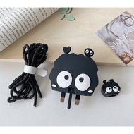 4Pc/Set Charger protective case For 3-pin folding plug UK SAMSUNG 25w  square suitable Charger prote