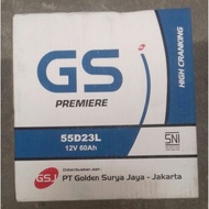 Car Battery 55D23L 12V 60 Ah GSJ brand