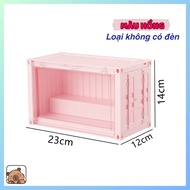 Hộp Trưng Bày Mô Hình Trưng Bày Nước Hoa Mỹ Phẩm Đèn Chiếu Sáng 360 Tích Điện Chống Bụi