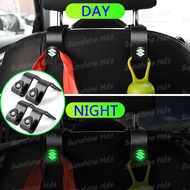 2/4Pcs/Set Luminous ABS Car Hidden Logo Hook Auto Seat Backrest Hook Multifunction Small Hook Access