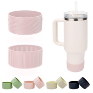 2 Pack Silicone Boot for Stanley 40oz & 30oz,IceFlow 20oz & 30oz,and Hydroflask 12-24 oz - Anti-Slip