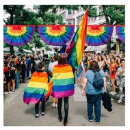 party supplies rainbow LGBT flag Wall Decoration Outdoor Garden For Pride