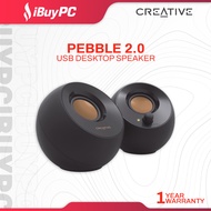 CREATIVE Pebble Modern 2.0 USB Desktop Speakers - Black | White
