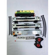 Indonesian RC toy train package, remote control toy train, vintage RC cc201 locomotive, 2 stainless 
