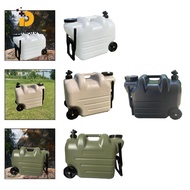 Dynwave Camping Water Jug, Portable Wheeled Water Jug with Faucet, Drink Dispenser