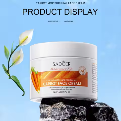 140g Carrot Moisturizing Cream, Containing Carrot Extract, Niacinamide and Other Ingredients, Has a 