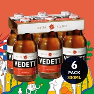 Vedett Extra Blonde Pilsner - Pack of 6 x 330ml Bottles [Belgian Beer]