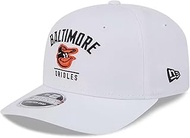 New Era Baltimore Orioles 9SEVENTY Stretch Fit Snapback Cap, Adjustable Hat White