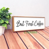 But First Coffee Quotes Poster Sign Wall Decor Room Decoration Wall Sticker