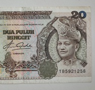 RM20/ Dua Puluh Ringgit Malaysia- 5 SERIES (Signed by: Tan Sri Abdel Aziz Haji Taha)